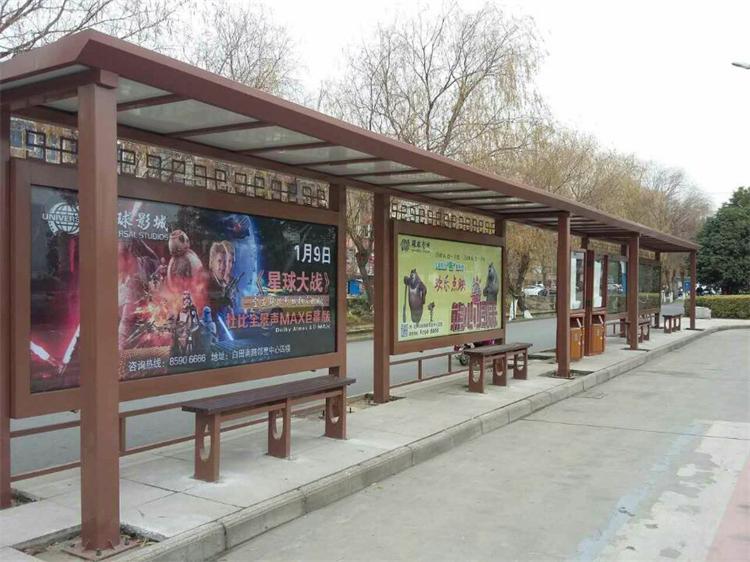 2015年11月5日揚州公交候車亭生產(chǎn)完成